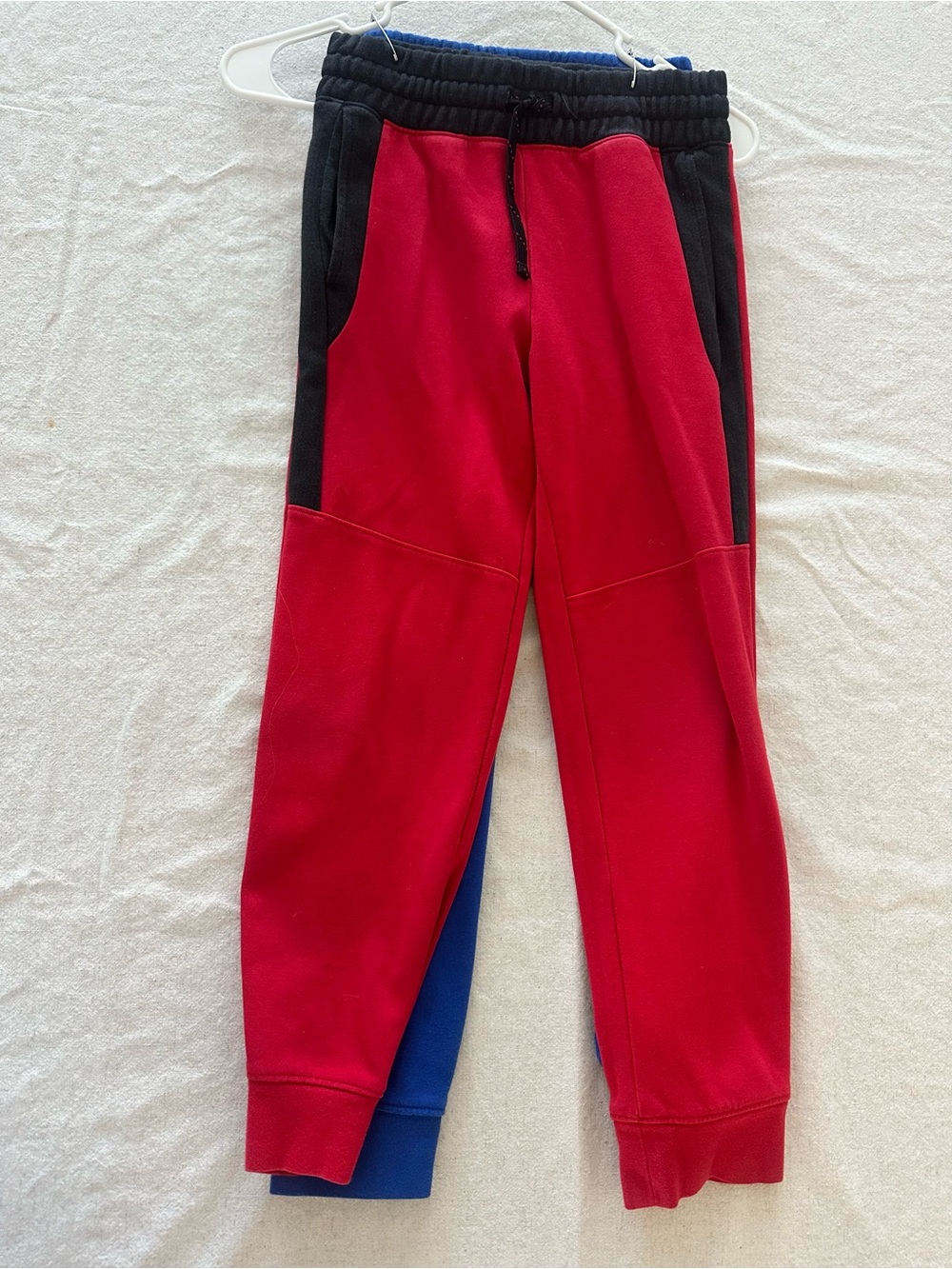 Kids Red and Black Jogger Pants